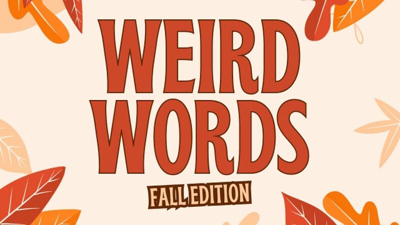 Weird Words: Fall Edition